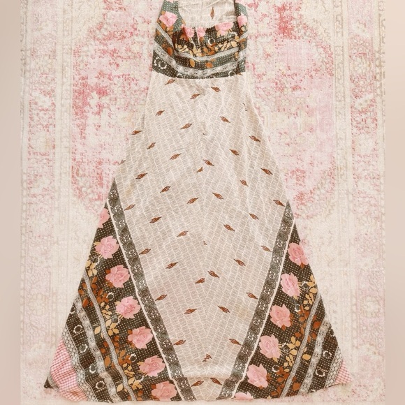 Saba, Woman’s Cream and Brown Patterned Dress - Picture 2 of 6